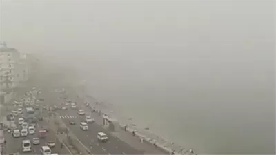 وصول العاصفة دانيال المدمره إلي الإسكندرية 