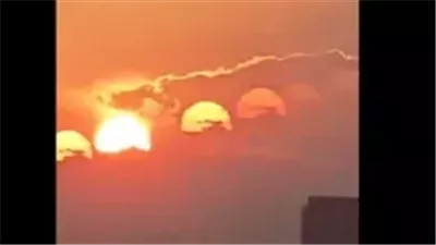 ظهور 7 شموس في سماء الصين ظاهرة غريبة 